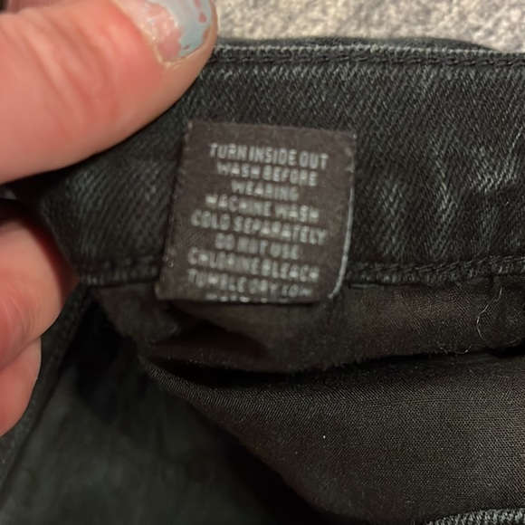 RSQ SLIM BLACK SKINNY JEANS - Picture 6 of 8